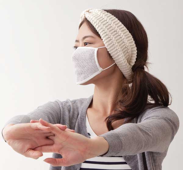 ボタニカルオーガニックコットン 小顔効果のおおきめマスク　ラベンダー【メール便配送・代引不可】 eps-10009807 雑貨アイディ屋 サンプル画像3
