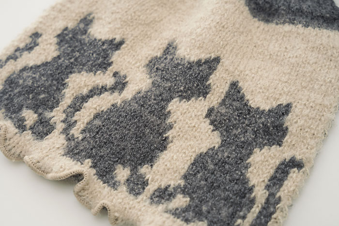 通すだけ華やかふんわりニットマフラー【ネックウォーマー】【メール便配送・代引不可】