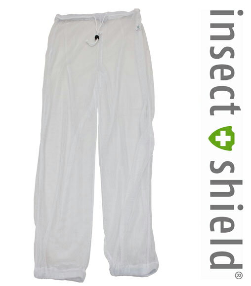 insect shield【インセクトシールド】虫よけメッシュパンツ　ホワイト 男女兼用【DM便かレターパックでお届け】【代引・日時指定不可】