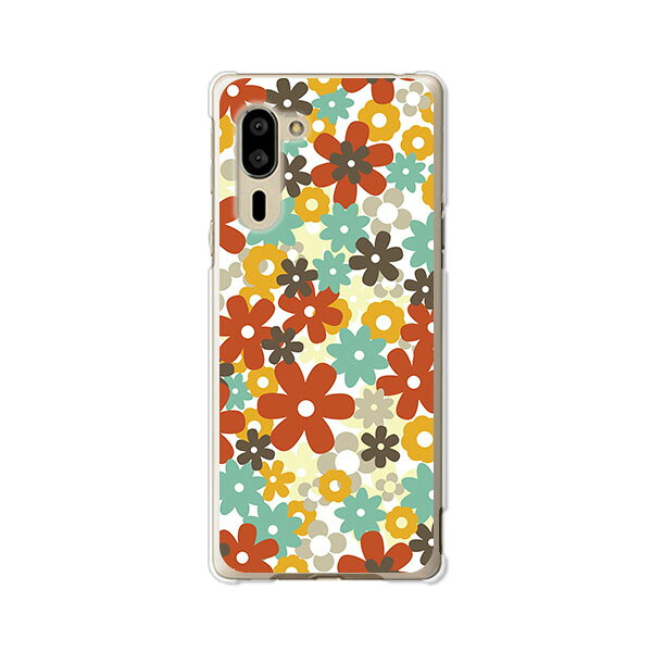 シンプルスマホ5 A001SH ケース/カバー 【フラワーFLASH クリアケース素材】a001sh スマホケース シンプルスマホ5 ケース ソフトバンク シンプルスマホ5ケース シニア向け 携帯カバー 携帯ケース