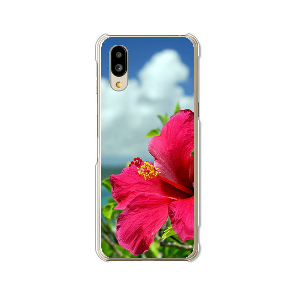 樂天商城 - シンプルスマホ7 / BASIO active SHG09 / BASIO active2 SHG12 / シンプルスマホ6 A201SH 共通 ケース/カバー 【ハイビスカスと海 クリアケース素材】
