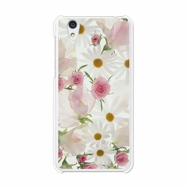 Android One S3/AQUOS sense basic 702SH共通 ケース/カバー 【フラワーアレンジメント2 クリアケース素材】アンドロイド ワン androidone s3 カバー アクオスセンスベーシック702SH スマホケース ハードケース