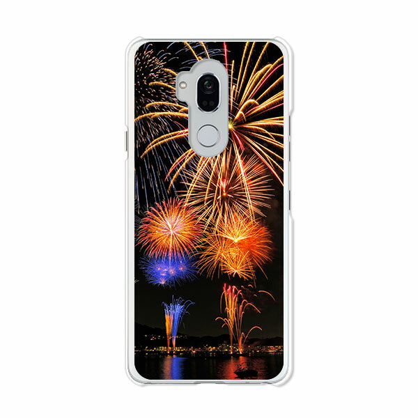 Android One X5 ケース/カバー 【花火：夏模様 クリアケース素材】androidonex5 カバー アンドロイドワンX5 Y!mobile Yモバイル LG