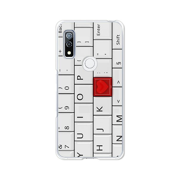 乐天商城 - arrows We F-51B / FCG01 / arrows We共通 ケース/カバー 【L：LOVE KEY クリアケース素材】アローズウィーケース arrowsweケース ドコモ au ソフトバンク スマホケース 携帯ケース