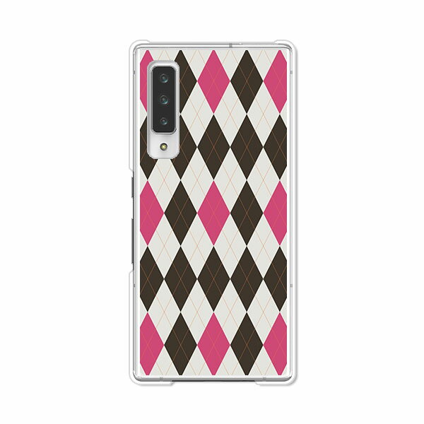 arrows NX9 F-52A ケース/カバー 【アーガイル クリアケース素材】arrowsF52A スマホケース アローズF52A ドコモ arrowsNX9F-52Aケース 携帯カバー 携帯ケース