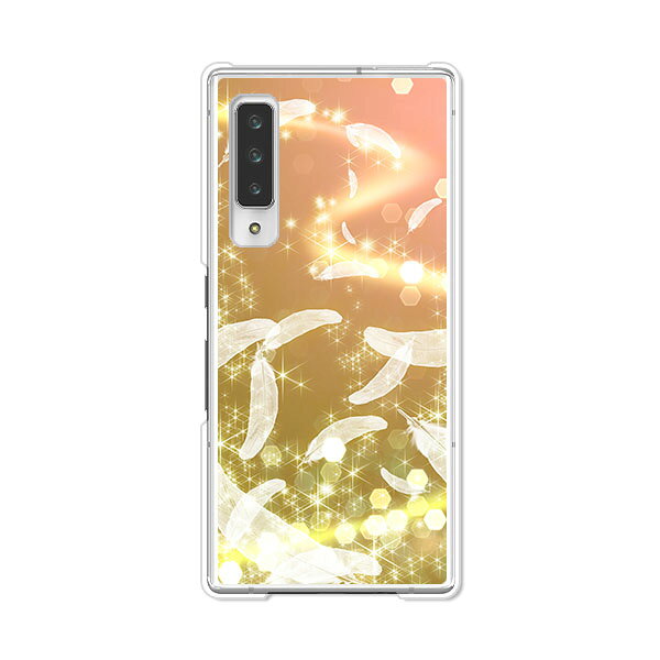 arrows NX9 F-52A ケース/カバー 【天使の羽 クリアケース素材】arrowsF52A スマホ...