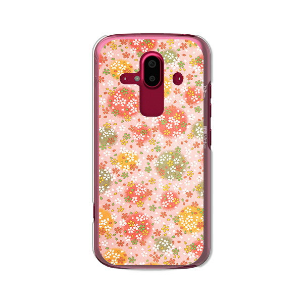 らくらくスマートフォン F-52B カバー/ケース シリコンケースよりもコシがありゴミがつきにくいTPUカバー 【桜Dot TPUソフトケース】らくらくホンf52bケース ドコモ らくらくすまほF-52B スマ…