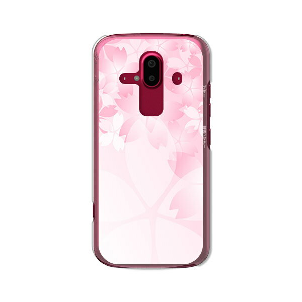 らくらくスマートフォン F-52B カバー/ケース シリコンケースよりもコシがありゴミがつきにくいTPUカバー 【桜咲く TPUソフトケース】らくらくホンf52bケース ドコモ らくらくすまほF-52B スマ…