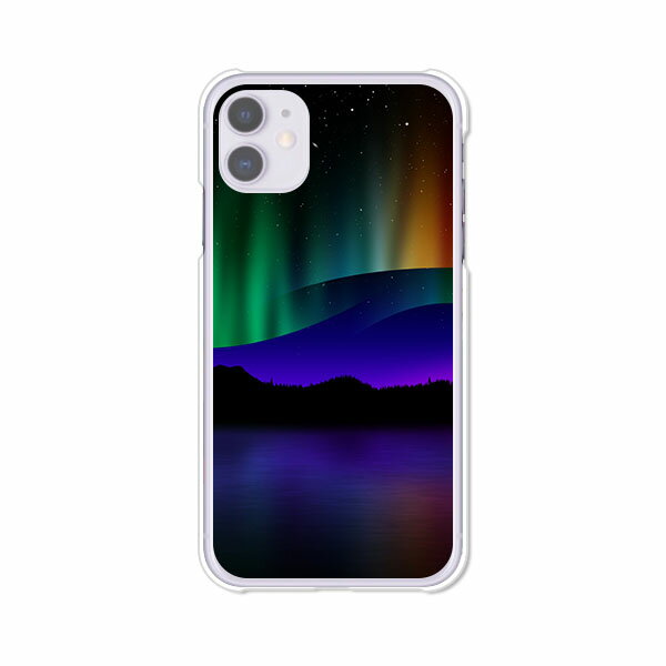 乐天商城 - iPhone11 ケース/カバー 【闇夜のオーロラ クリアケース素材】アイフォン11 iPhoneXI カバー アイフォンケース 携帯カバー ip11