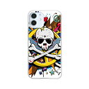 iPhone12mini ケース/カバー 【PEACEスカル クリアケース素材】APPLE iphone12miniケース iPhone12miniカバー アイフォン12ミニ ケース 携帯ケース 携帯カバー