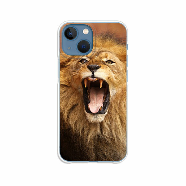 iPhone13 mini カバー/ケース シリコンケースよりもコシがありゴミがつきにくいTPUカバー 【らいおん！ TPUソフトケース】APPLE iphone13miniケース iPhone13miniカバー アイフォン13ミニケース 携帯ケース 携帯カバー