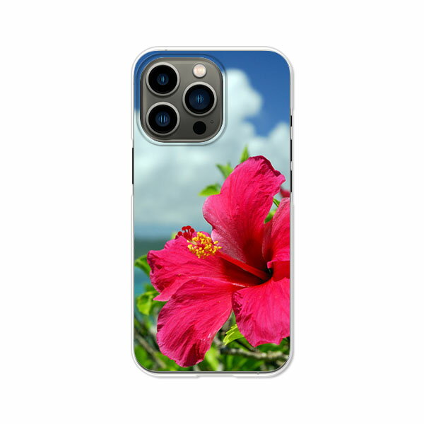 乐天商城 - iPhone13 Pro ケース/カバー 【ハイビスカスと海 クリアケース素材】APPLE iphone13proケース iPhone13proカバー アイフォン13プロケース 携帯ケース 携帯カバー ipp13