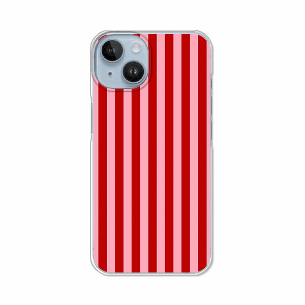 iPhone14 ケース/カバー 【レッドストライプ クリアケース素材】APPLE iphone14ケース iPhone14カバー アイフォン14ケース スマホケース 携帯ケース 携帯カバー ip14