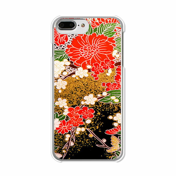乐天商城 - iPhone7 Plus/iPhone8 Plus共通 ケース APPLE ケース/カバー 【着物 クリアケース素材】 iphone7plus iPhone8plus ジャケット docomo/au/softbank共通