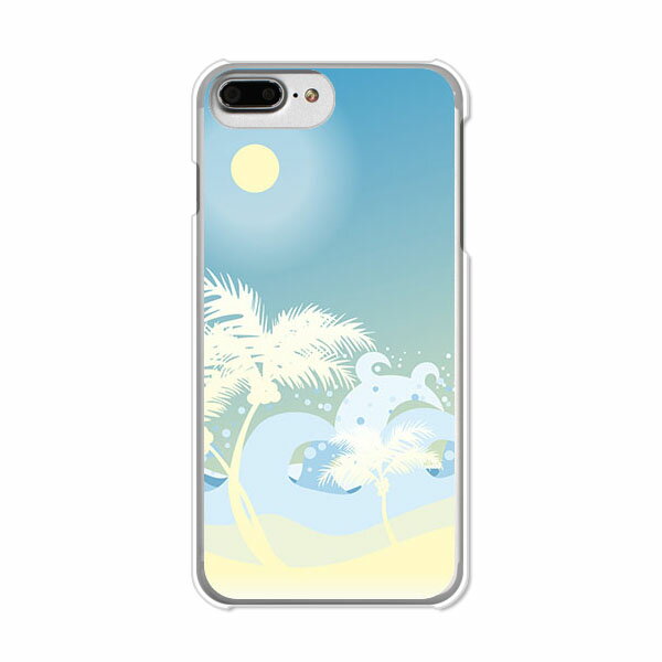 iPhone7 Plus/iPhone8 Plus共通 ケース APPLE ケース/カバー 【サマーバケーション クリアケース素材】 iphone7plus iPhone8plus ジャケット docomo/au/softbank共通