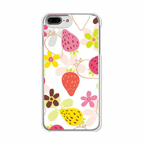 Rakuten - iPhone7 Plus/iPhone8 Plus共通 ケース APPLE ケース/カバー 【ストロベリー クリアケース素材】 iphone7plus iPhone8plus ジャケット docomo/au/softbank共通