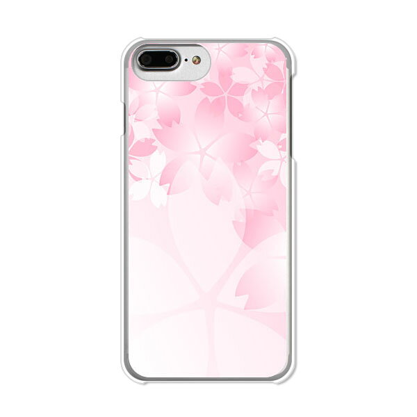 Rakuten - iPhone7 Plus/iPhone8 Plus共通 ケース APPLE ケース/カバー 【桜咲く クリアケース素材】 iphone7plus iPhone8plus ジャケット docomo/au/softbank共通