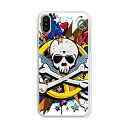 iPhoneX iPhone10 ケース/カバー 【PEACEスカル クリアケース素材】iPhoneX iPhone10 カバー アイフォン10 スマホケース 携帯ケース docomo au softbank