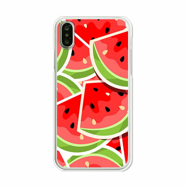 樂天商城 - iPhoneX iPhone10 ケース/カバー 【スイカスイカ クリアケース素材】iPhoneX iPhone10 カバー アイフォン10 スマホケース 携帯ケース docomo au softbank