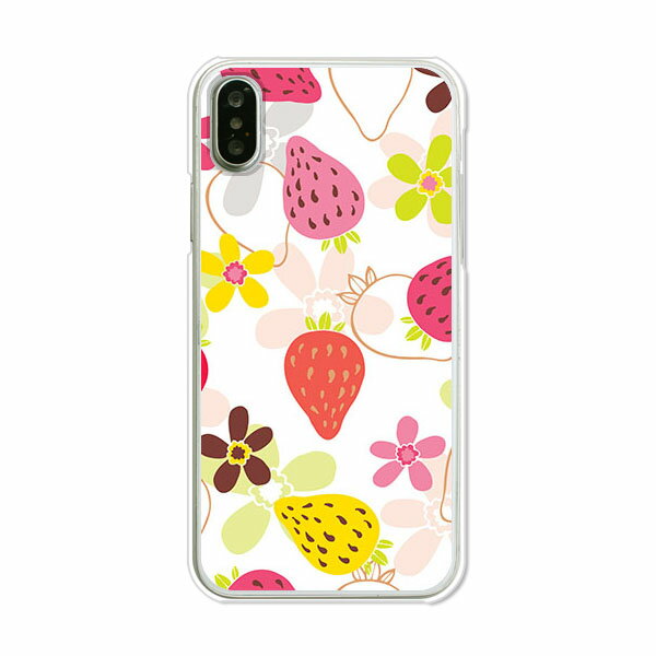 樂天商城 - iPhoneX iPhone10 ケース/カバー 【ストロベリー クリアケース素材】iPhoneX iPhone10 カバー アイフォン10 スマホケース 携帯ケース docomo au softbank