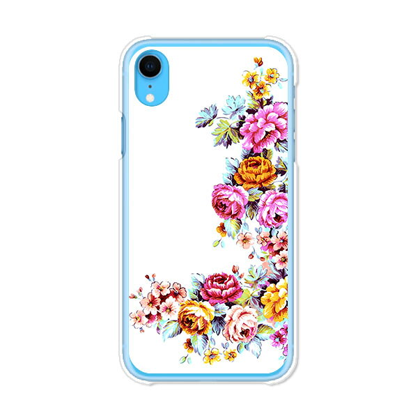 iPhoneXR iPhone XR iPhone10R ケース/カバー 【ワンポイントFLOWER クリアケース素材】iPhoneXR iPhone XR iPhone10R カバー アイフォンXR docomo au softbank