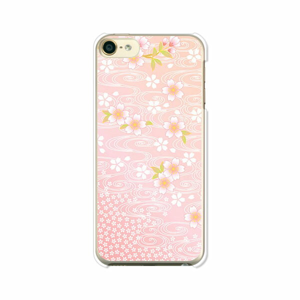 iPod touch 第7世代/第6世代 共通 ケース/カバー 【流れる桜 クリアケース素材】アイポッドタッチ ipod..