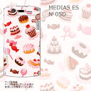 送料無料 MEDIAS ES N-05D ケース/カバー 【スィーツ クリアケース素材】