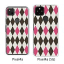 Google Pixel 4a / Google Pixel4a(5G) ケース/カバー 【アーガイル クリアケース素材】pixel4a pixel4a(5G) スマホケース ピクセル4A ソフトバンク pixcel4a pixel4aケース 携帯カバー 携帯ケース