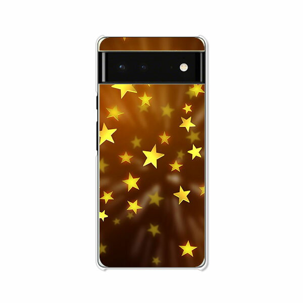 Google Pixel6 ケース/カバー 【スパークリングスター クリアケース素材】グーグルピクセル6ケース スマホケース 携帯ケース 携帯カバー ピクセル6カバー pixel6 pixcel6 pxl6