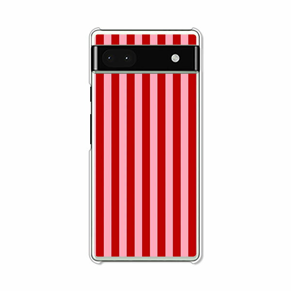 樂天商城 - Google Pixel6a ケース/カバー 【レッドストライプ クリアケース素材】グーグルピクセル6a Google Pixel 6a スマホケース 携帯ケース 携帯カバー