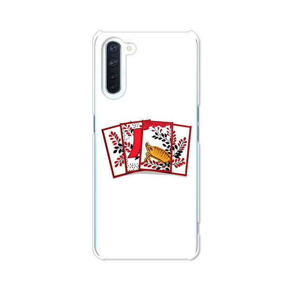 樂天商城 - OPPO Reno3 A ケース/カバー 【花札 クリアケース素材】OPPOreno3aハードケース オッポリノ3Aカバー スマホケース オッポレノ3A 携帯ケース 携帯カバー シムフリー