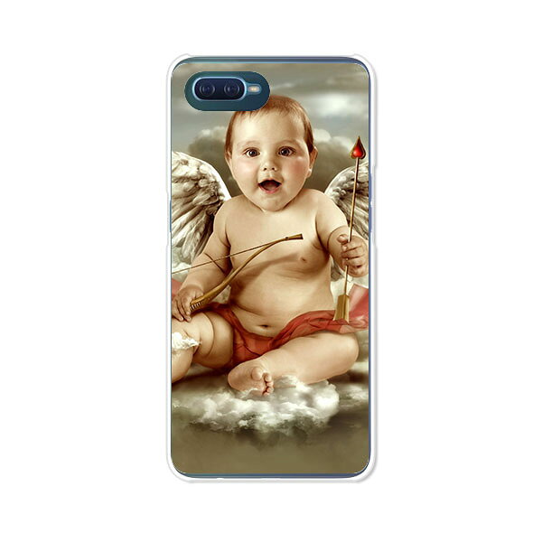 Rakuten - OPPO Reno A ケース/カバー 【Baby Angel クリアケース素材】OPPORenoAハードケース オッポリノエーカバー スマホケース 楽天モバイル他 レノエー 携帯ケース 携帯カバー