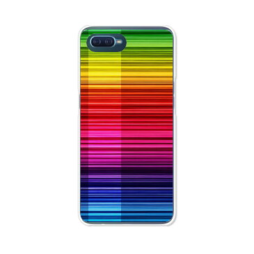 OPPO Reno A ケース/カバー 【Rainbow クリアケース素材】OPPORenoAハードケース オッポリノエーカバー スマホケース 楽天モバイル他 レノエー 携帯ケース 携帯カバー