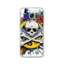 Galaxy S7 edge SC-02H/SCV33 ケース/カバー 【PEACEスカル クリアケース素材】ギャラクシー S7 エッジ SC02H ジャケット GALAXY S7 edge