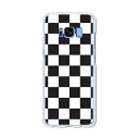 Galaxy S8 SC-02J / Galaxy S8 SCV36 共通 ケース/カバー 【チェッカーフラッグ クリアケース素材】ギャラクシー SC02J ジャケット galaxy s8 ケース