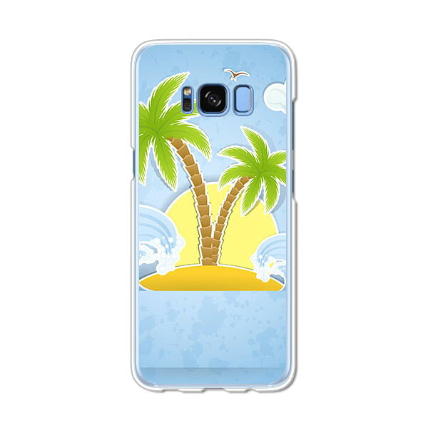 樂天商城 - Galaxy S8 SC-02J / Galaxy S8 SCV36 共通 ケース/カバー 【南国ハワイアンバケーション クリアケース素材】ギャラクシー SC02J ジャケット galaxy s8 ケース