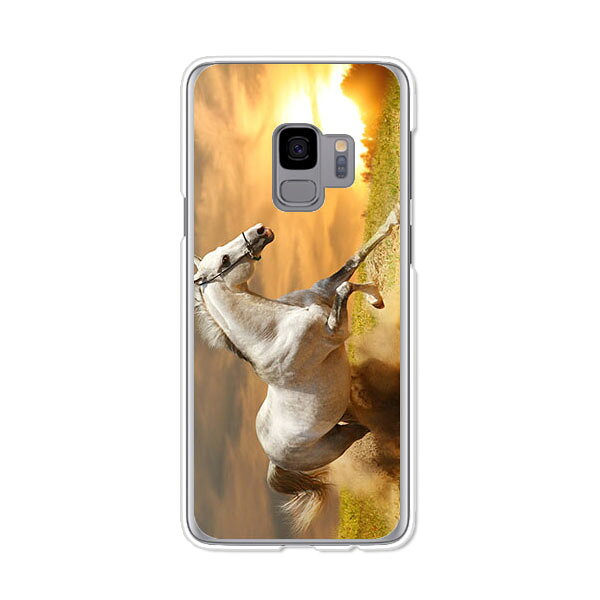乐天商城 - Galaxy S9 SC-02K / Galaxy S9 SCV38 共通 ケース/カバー 【駆ける馬 クリアケース素材】galaxys9 カバー ハードケース ギャラクシーS9 docomo au サムスン