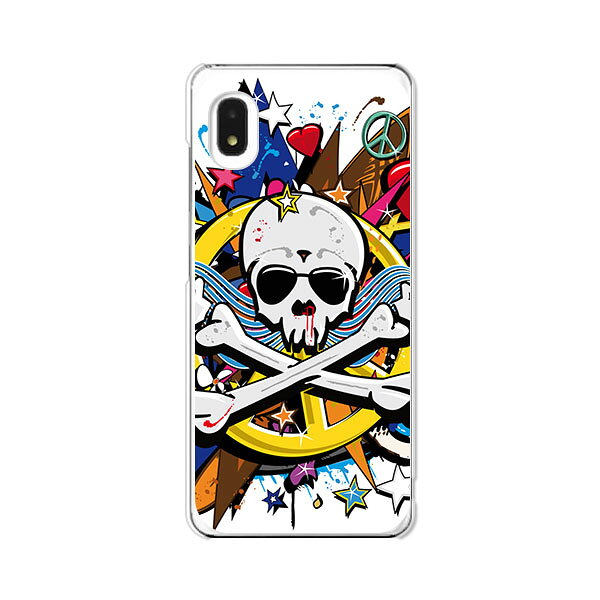 樂天商城 - Galaxy A20 SC-02M / Galaxy A20 SCV46 共通ケース/カバー 【PEACEスカル クリアケース素材】GalaxyA20ケース ギャラクシーカバー galaxyスマホケース ドコモauUQモバイル携帯カバー