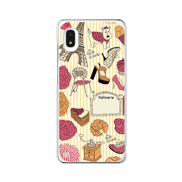 Galaxy A20 SC-02M / Galaxy A20 SCV46 共通ケース/カバー 【PARISストライプ クリアケース素材】GalaxyA20ケース ギャラクシーカバー galaxyスマホケース ドコモauUQモバイル携帯カバー