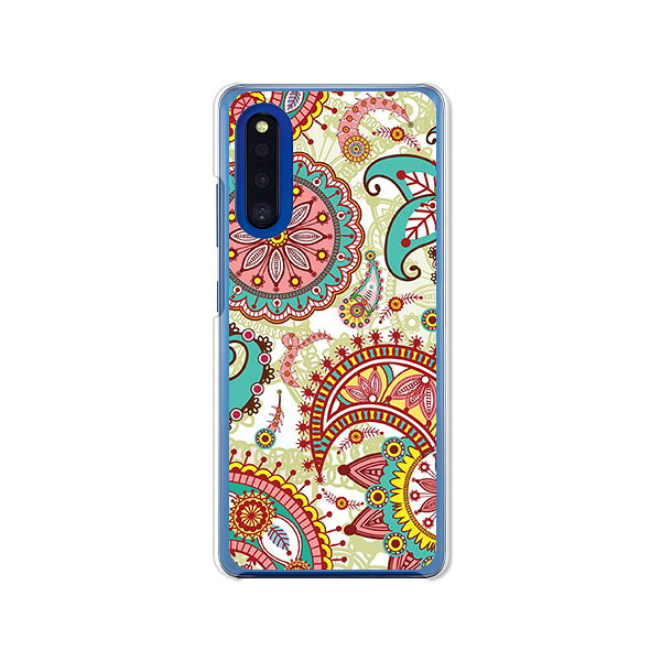 Galaxy A41 SC-41A / GalaxyA41 SCV48 共通 ケース/カバー 【カラフルペイズリー クリアケース素材】GalaxyA41 スマホケース ギャラクシーA41 sc41a ドコモ au UQモバイル 携帯カバー 携帯ケース