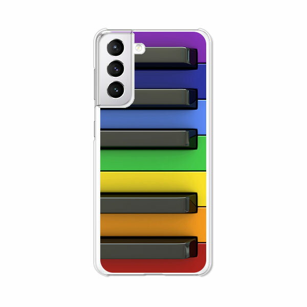 Galaxy S21 5G SC-51B / Galaxy S21 5G SCG09 共通 ケース/カバー 【カラフルキーボード クリアケース素材】sc51b スマホケース ギャラクシーS21 ケース ドコモ au galaxy s21 ケース 携帯カバー 携帯ケース