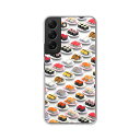 Galaxy S22 SC-51C / Galaxy S22 SCG13 カバー/ケース シリコンケースよりもコシがありゴミがつきにくいTPUカバー 【寿司ドット TPUソフトケース】ギャラクシーS22sc51cケース ドコモ au スマホケース 携帯ケース(2)