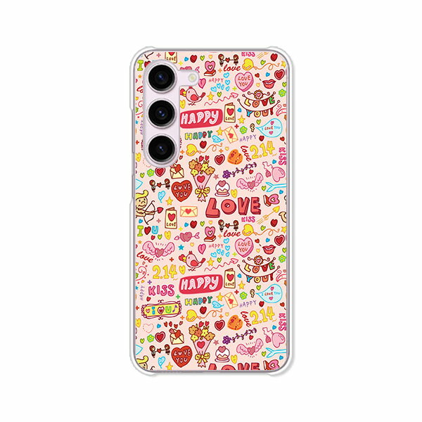 Galaxy S23 SC-51D / SCG19 / SM-S911C 共通 ケース/カバー 【LOVE214 クリアケース素材】ギャラクシーS23ケース docomo au ギャラクシーSC51Dケース