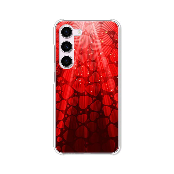 樂天商城 - Galaxy S23 SC-51D / SCG19 / SM-S911C 共通 ケース/カバー 【降り注ぐハート クリアケース素材】ギャラクシーS23ケース docomo au ギャラクシーSC51Dケース