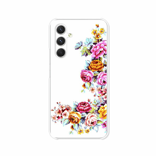 樂天商城 - Galaxy A54 5G SC-53D / SCG21 共通 ケース/カバー 【ワンポイントFLOWER クリアケース素材】ギャラクシーA54 ケース スマホケース 携帯ケース