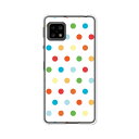 AQUOS sense4 SH-41A/SH-M15/sense4basic/sense4liteSH-RM15共通カバー/ケース シリコンケースよりもコシがありゴミがつきにくいTPUカバー 【カラフルドット TPUソフトケース】センス4ベーシック センス4ライト スマホケース 携帯ケース(2)