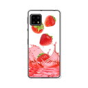AQUOS sense5G SH-53A / SHG03 / A004SH / SH-M17 共通ケース/カバー 【ストロベリージュース クリアケース素材】アクオスセンス5G ドコモ au ソフトバンク他 スマホケース 携帯ケース(2)