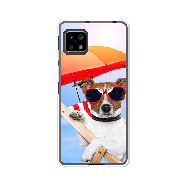 樂天商城 - AQUOS sense4 SH-41A /SH-M15/sense4basicA003SH /sense4liteSH-RM15 共通ケース/カバー 【サマーわんこ クリアケース素材】アクオスセンス4ベーシック アクオスセンス4ライト SHRM15 SHM15 スマホケース 携帯ケース