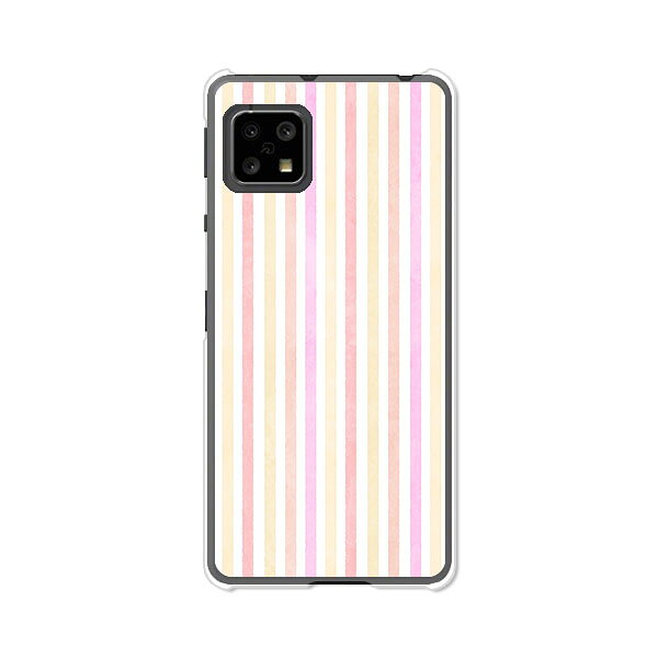 AQUOS sense5G SH-53A / SHG03 / A004SH / SH-M17 共通ケース/カバー 【Pストライプ クリアケース素材】アクオスセンス5G ドコモ au ソフトバンク他 スマホケース 携帯ケース