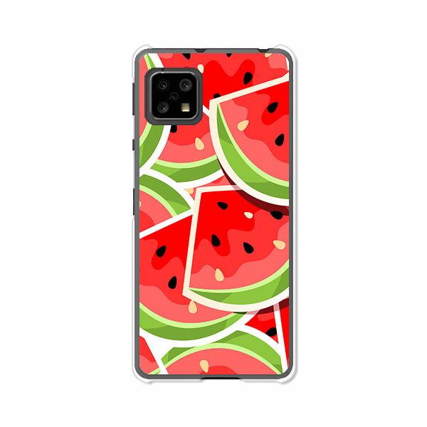 AQUOS sense5G SH-53A / SHG03 / A004SH / SH-M17 共通カバー/ケース シリコンケースよりもコシがありゴミがつきにくいTPUカバー 【スイカスイカ TPUソフトケース】アクオスセンス5G ドコモ au ソフトバンク他 スマホケース 携帯ケース